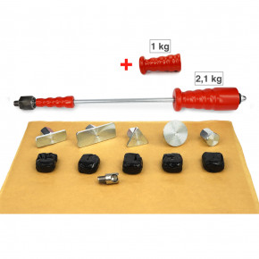 Ausbeulwerkzeug, Zughammer mit Kaltkleber Cola Fria als Dellenwerkzeug